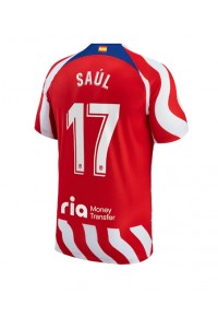 Fotbalové Dres Atletico Madrid Saul Niguez #17 Domácí Oblečení 2022-23 Krátký Rukáv